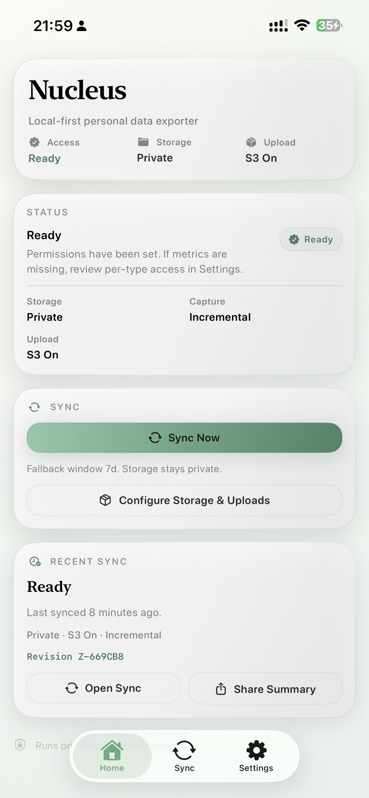 Nucleus Home overview